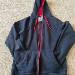 Tony Hawk Black Hoodie with Red Accents
